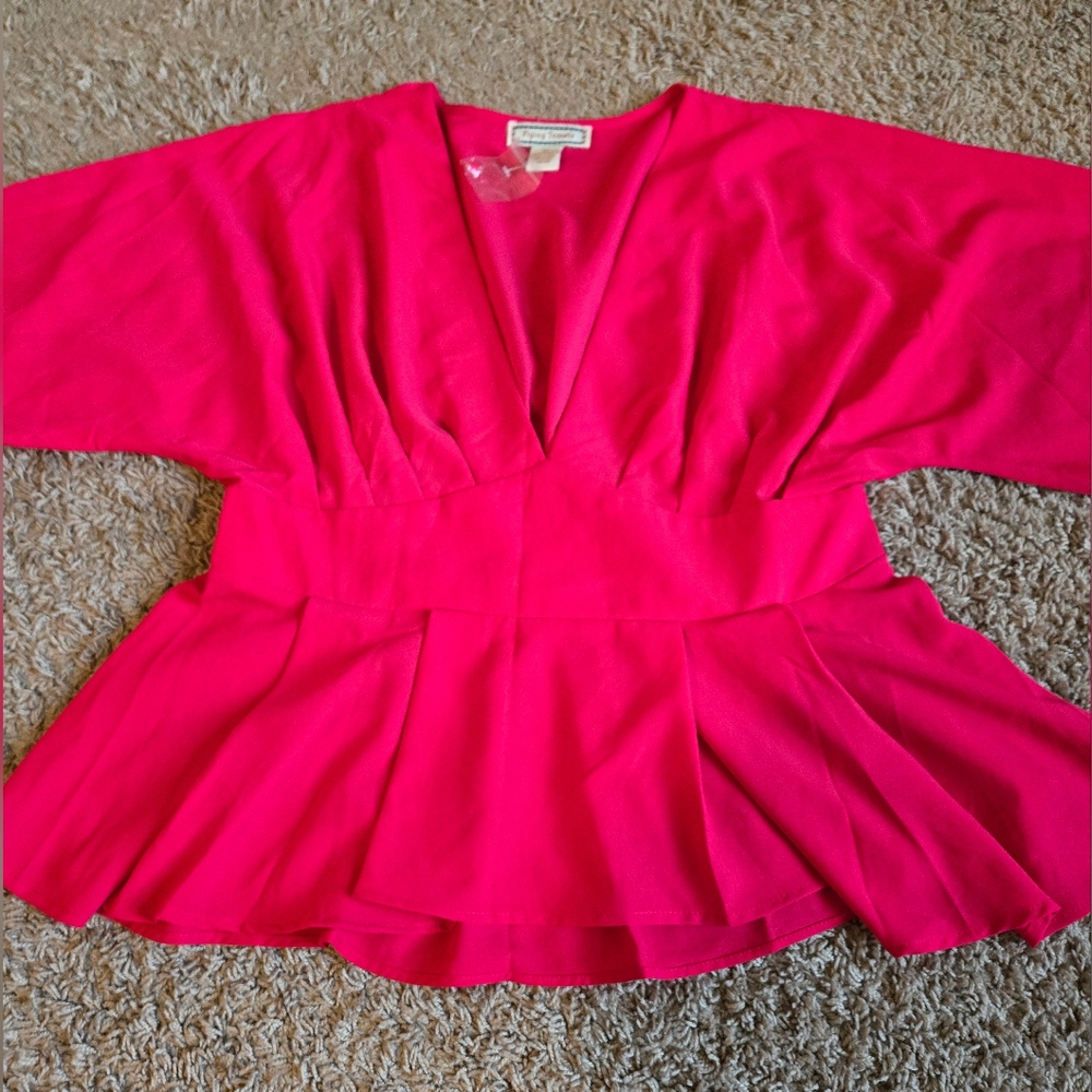 NWOT Women's Pink Long Sleeve Top 1XL